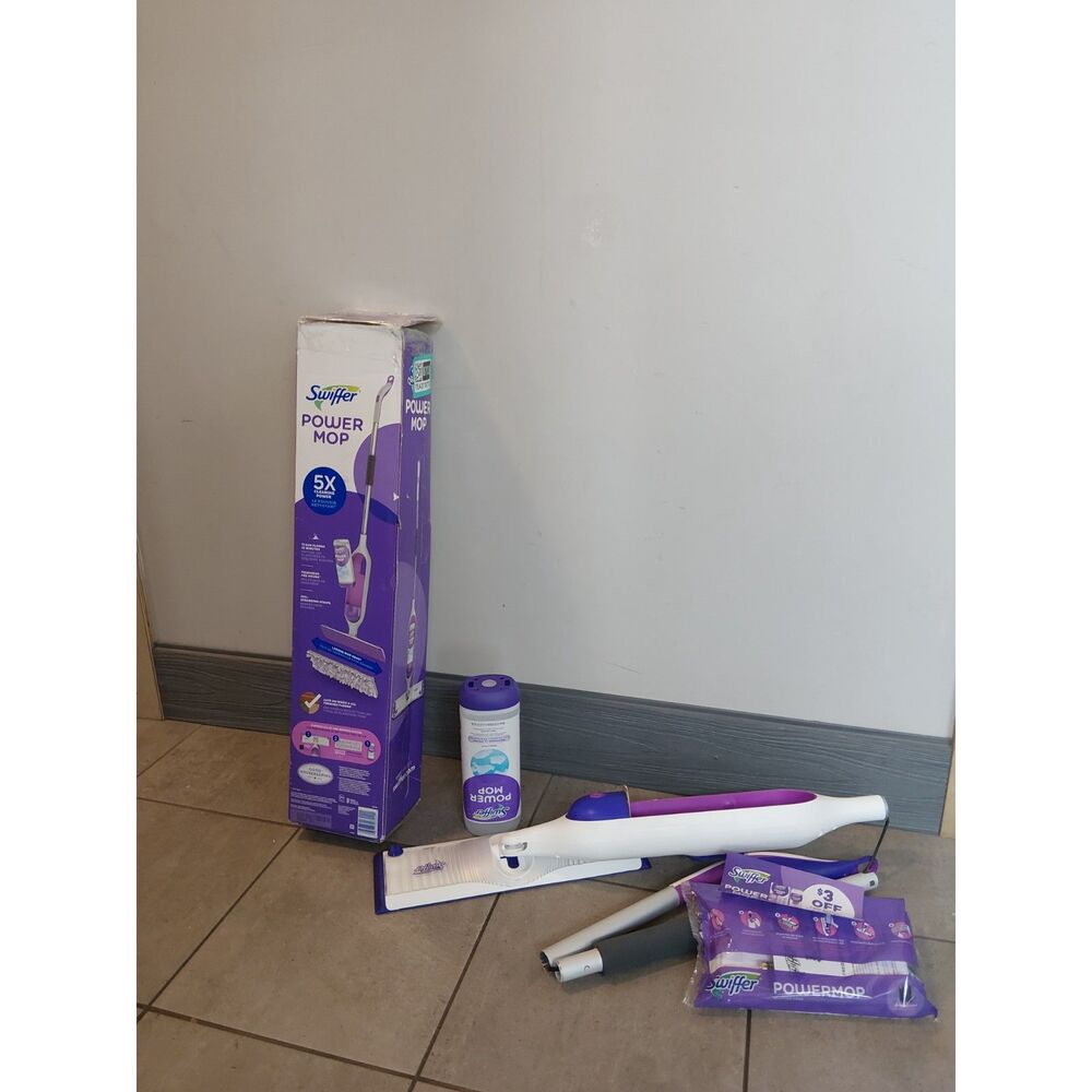 Swiffer Powermop starter kit with solution and 2 mops pads